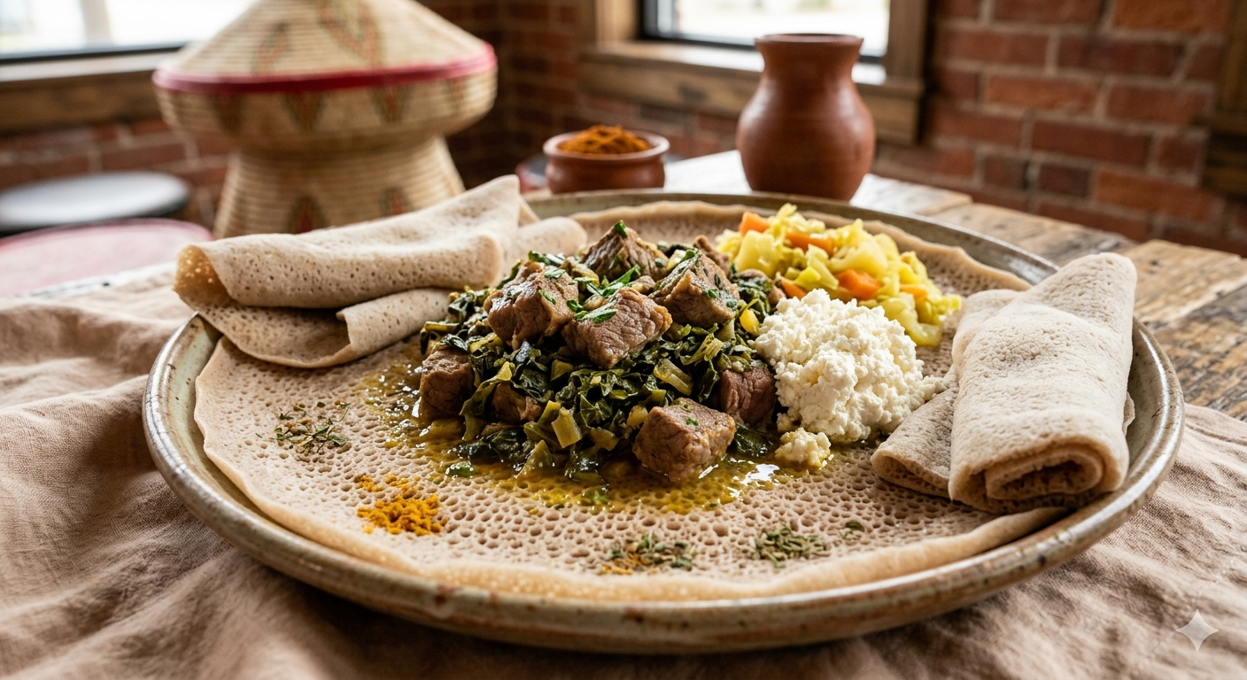 Lamb + Collard Greens